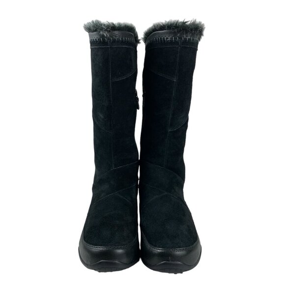 The North Face Women's Primaloft Boots 7 Black Suede Leather Lace Up Insulated - Picture 2 of 14